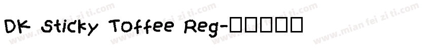DK Sticky Toffee Reg字体转换